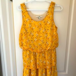 Yellow Floral summer Dress